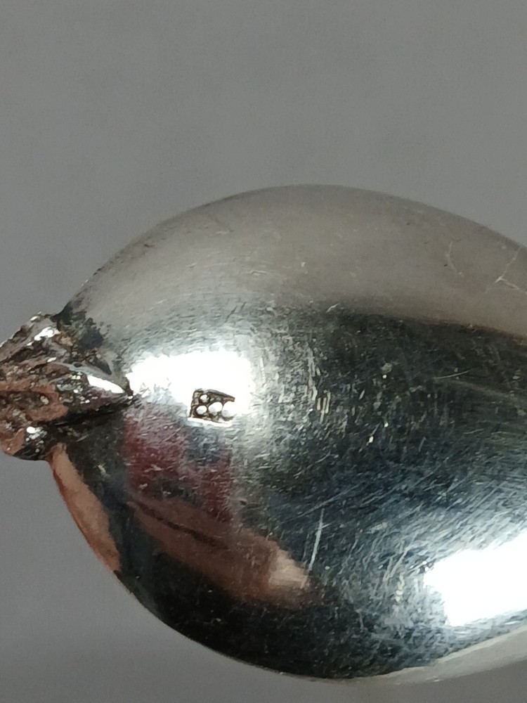 Antique Continental 800 Silver Camel Twist Handle Jerusalem Souvenir Spoon
