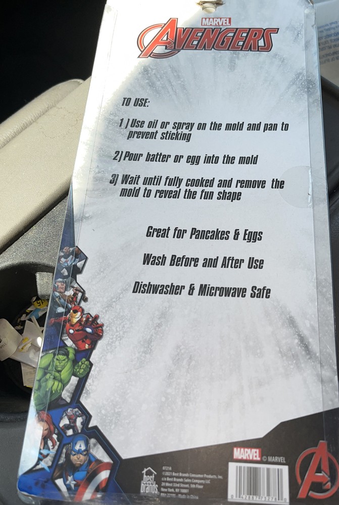 Marvel's Avengers breakfast pancake and egg ￼ former.