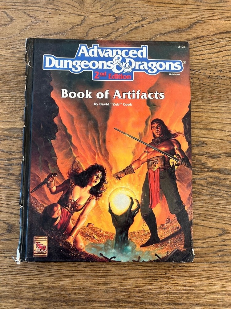 Advanced Dungeons & Dragons 2nd Edition Book Of Artifacts Hardcover