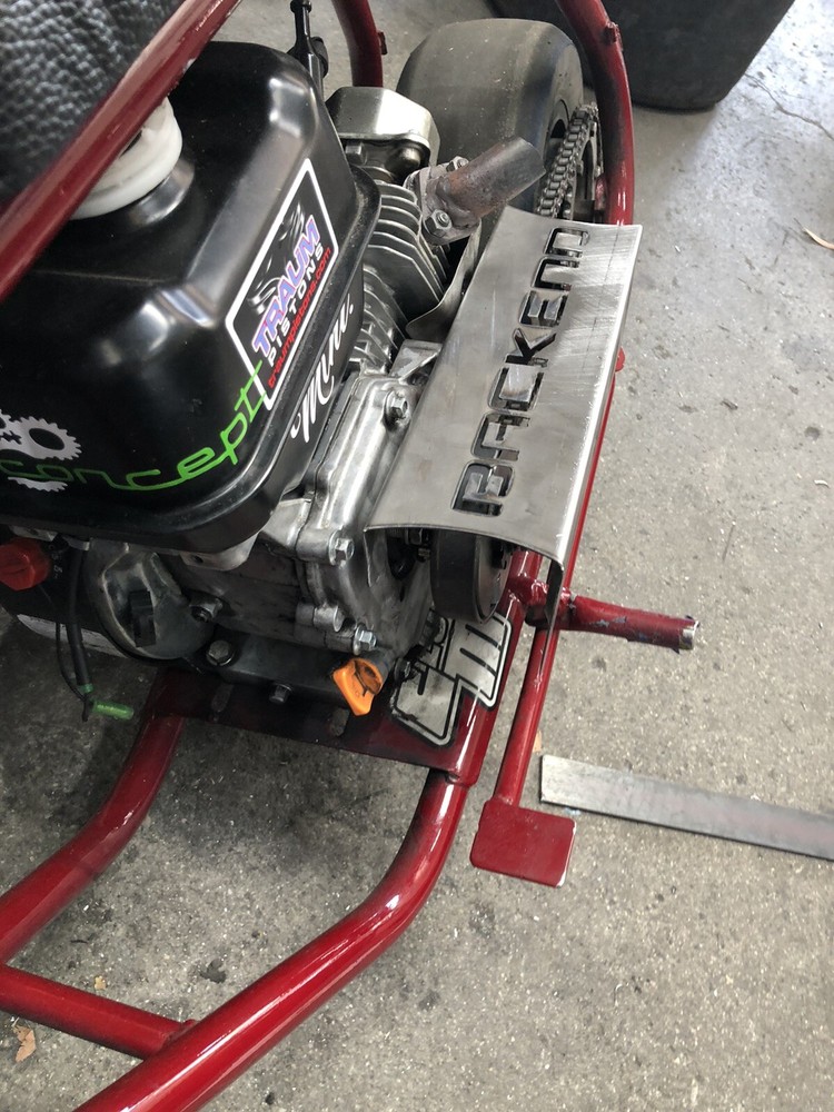 Mini Bike Chain Guard (Custom Lettering)