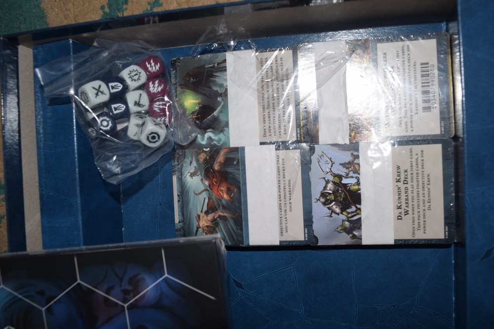 Warhammer Underworlds Harrowdeep, Orcs and Stormcast. Unused and complete