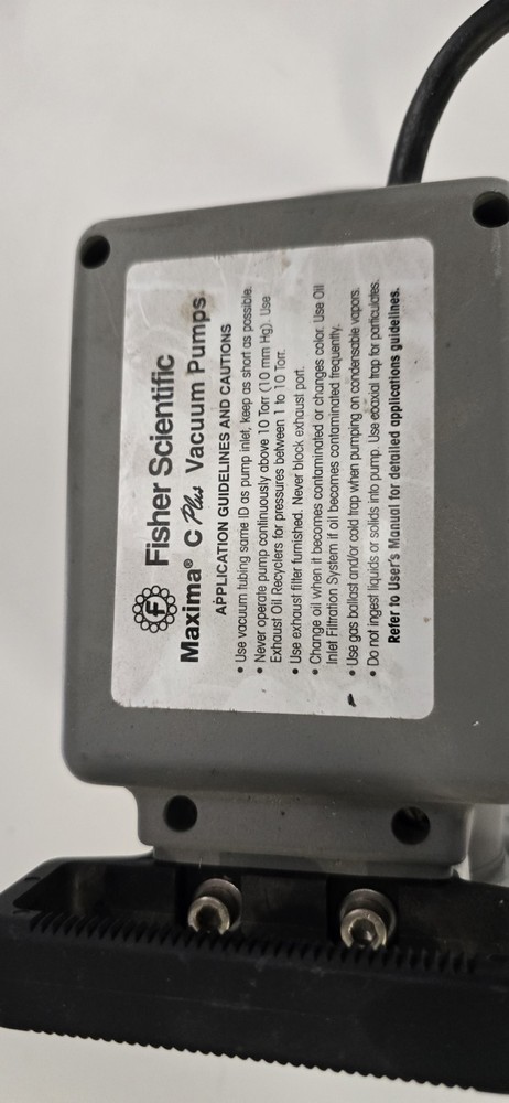 Fisher Scientific Maxima C Plus Vacuum Pump Motor Assembly – Franklin...
