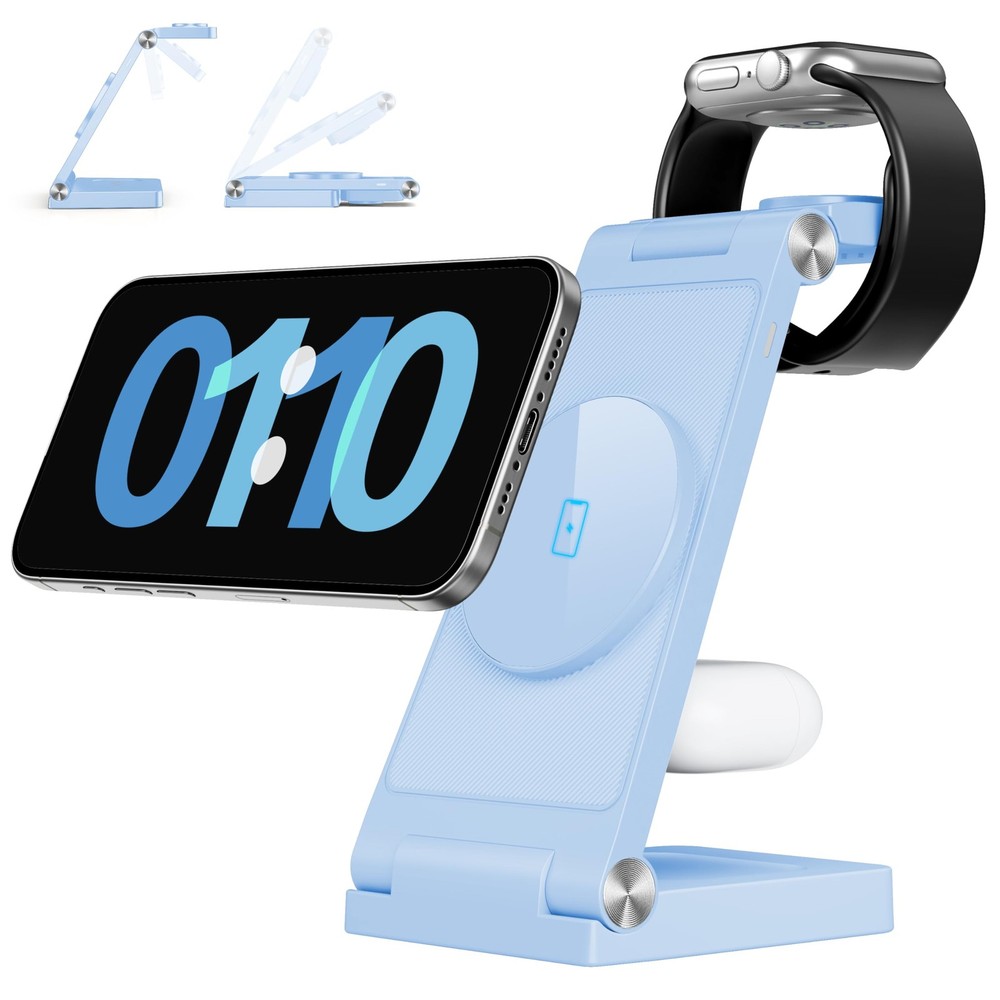 RYND 2026 Traveling Wireless Mag-Safe Fast Charging Light Blue