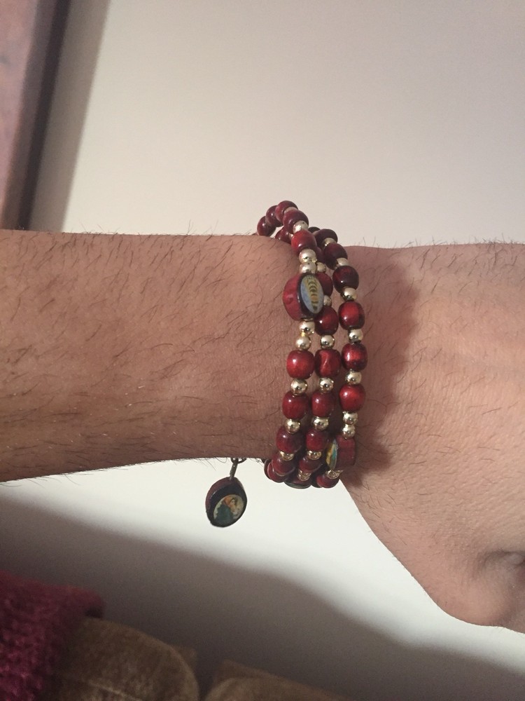 Bracelet Escapulario Saints Beaded Unisex