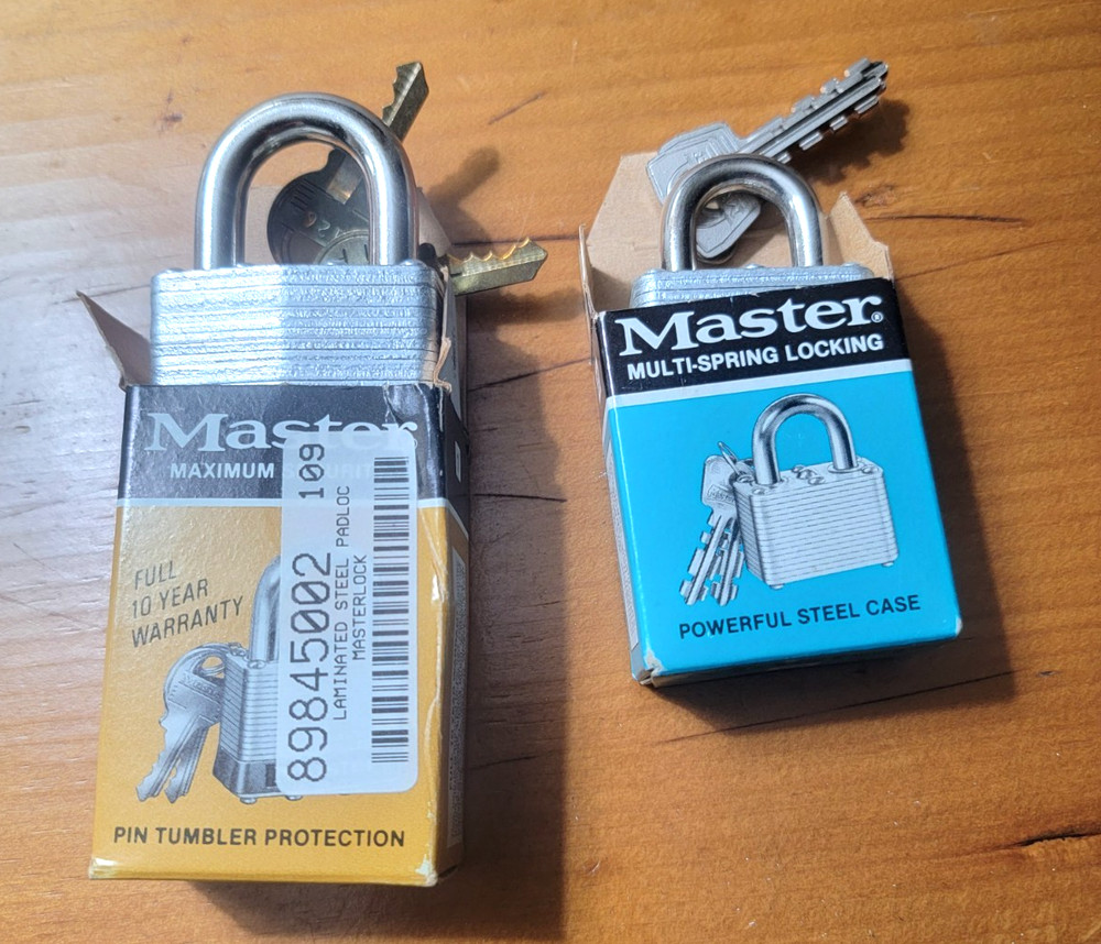 2 NIB MASTER LOCKS - #1 & #22