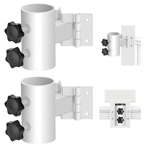 Umbrella Holder for Deck Railing, Adjustable Deck Umbrella Mount White
