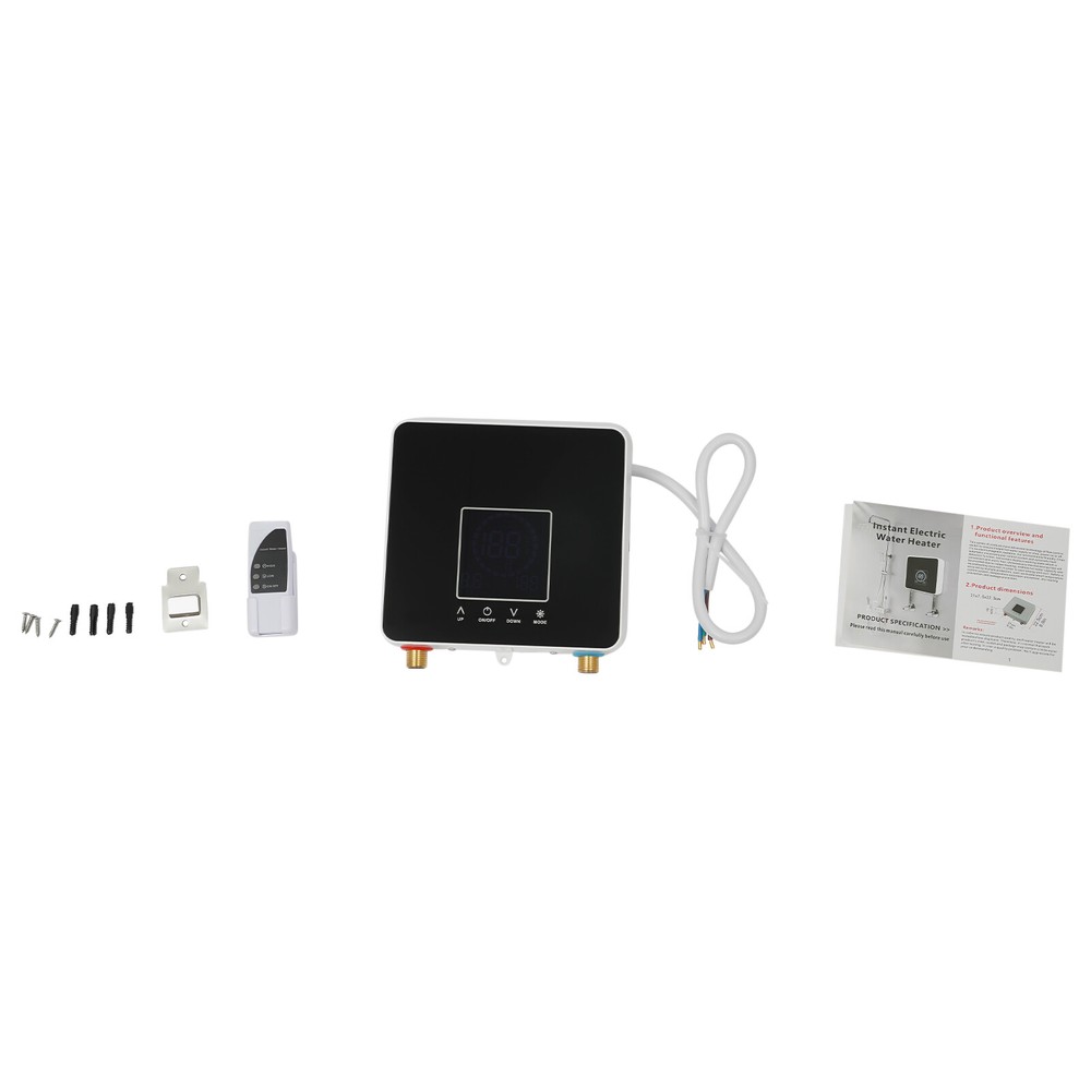 LED Electric Display Water Heater Instant Water Heater Wall Mounted 7500W