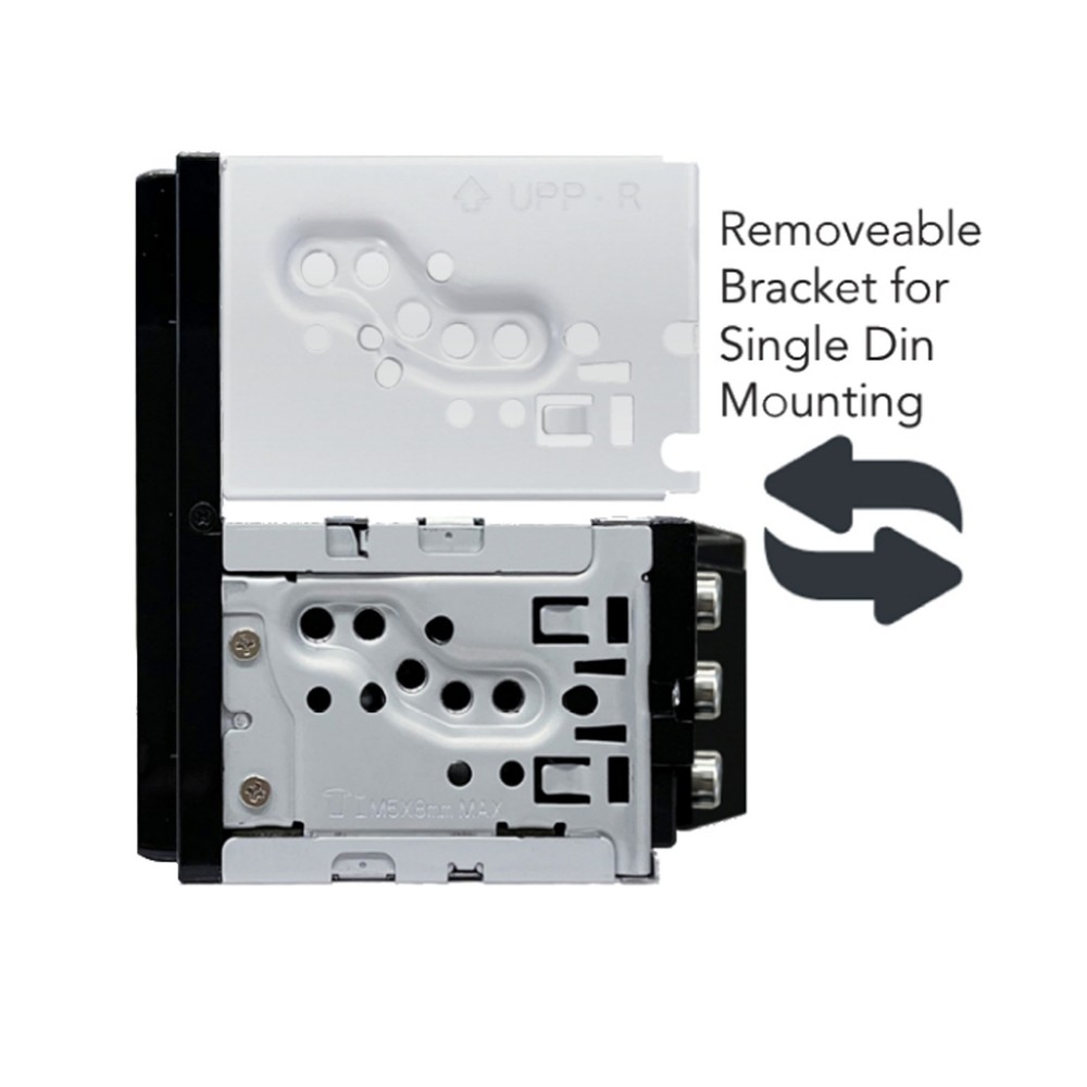 JVC KW-M695BW 6.8" Single-DIN Bluetooth USB/MP3 Receiver