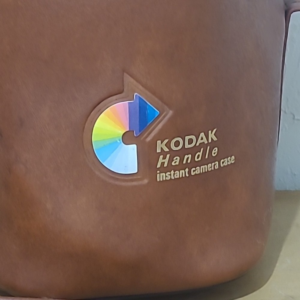 Vintage Kodak Handle Instant Camera Case Mint Condition Brown