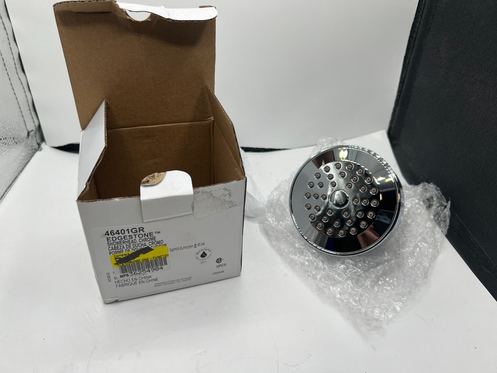 CFG Edgestone Round Showerhead 46401GR 1.75 gpm Fixed Flow Rate Chrome Finish