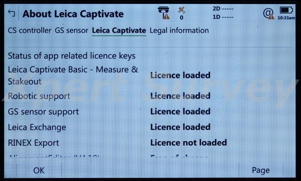 Leica CS20 Captivate V4.10 Field Controller Data Collector w/ GS Robotic Support