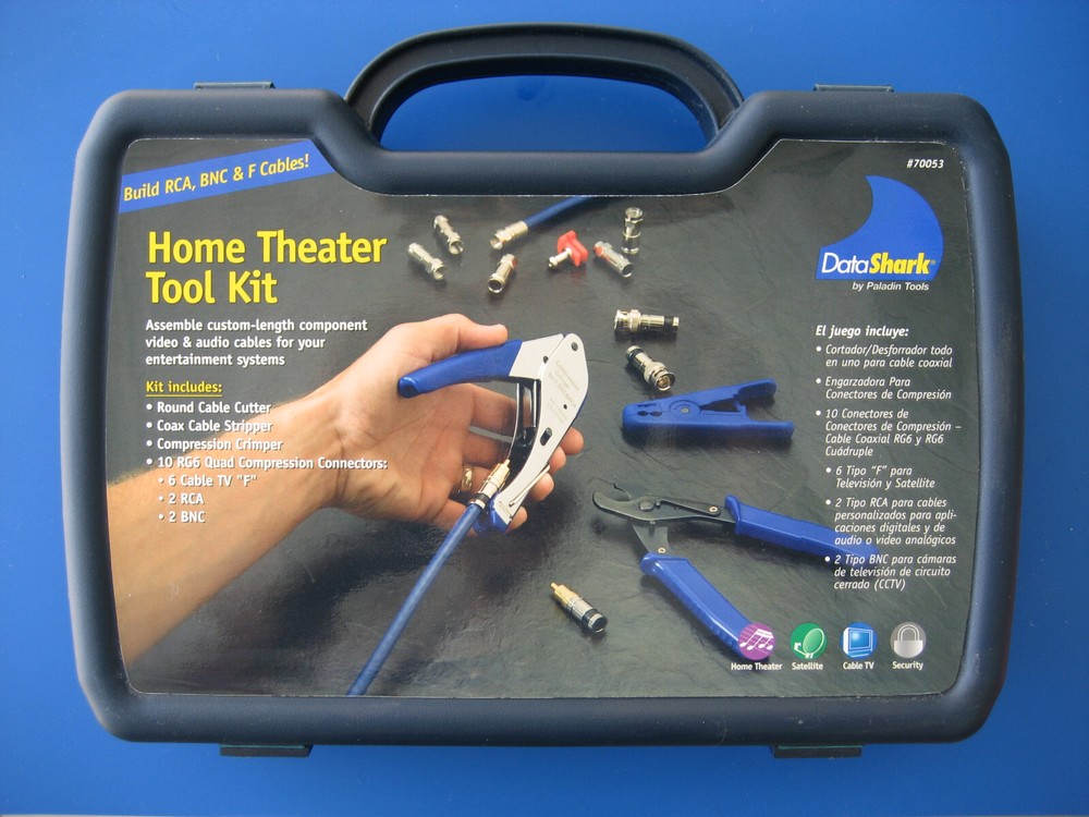 DataShark Cable, Satellite, Home Theater Tool Kit with Case #70053