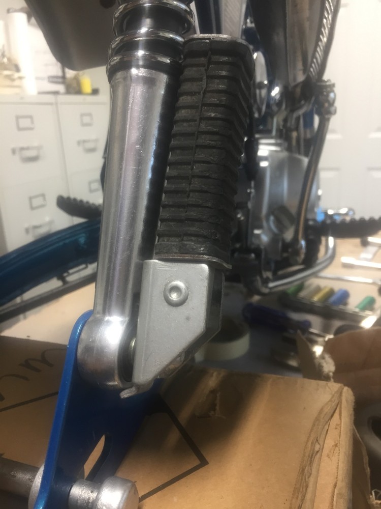Honda ct70 shock mounted buddy pegs