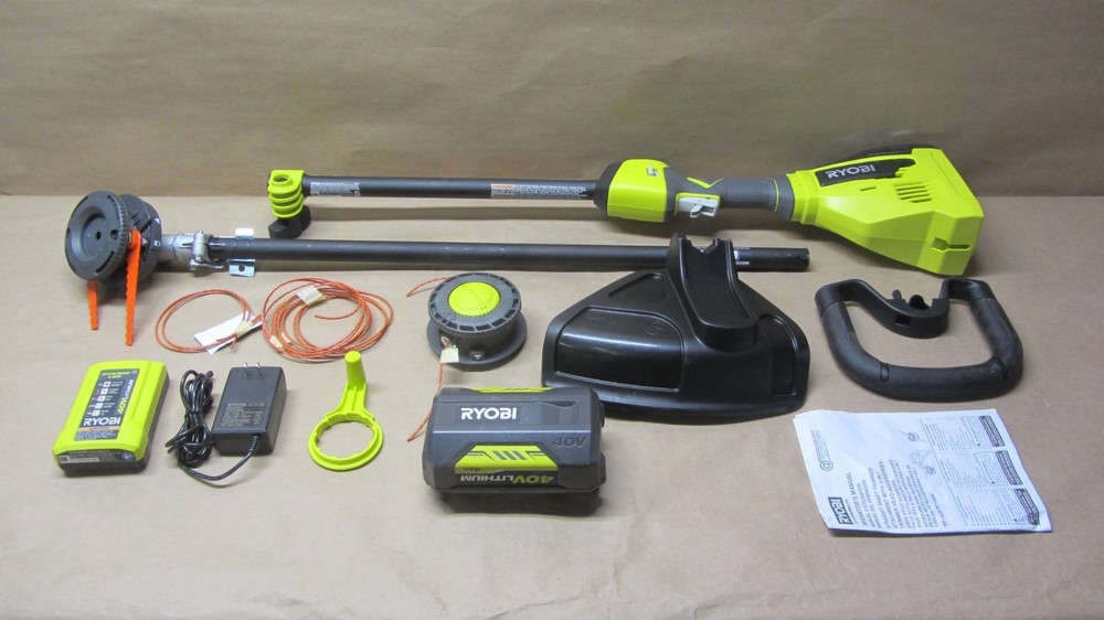 RYOBI RY40270 40V Brushless Cordless Battery Attachment Capable String Trimmer