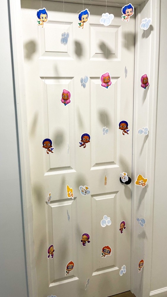 3 Bubble Guppies 6’ String Hanging Party Decorations Nickelodeon 18 PCS 108’ NEW