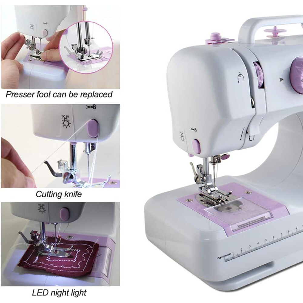 Portable Electric Sewing Machine Crafting Mending Machine 12 Built-In Stitches