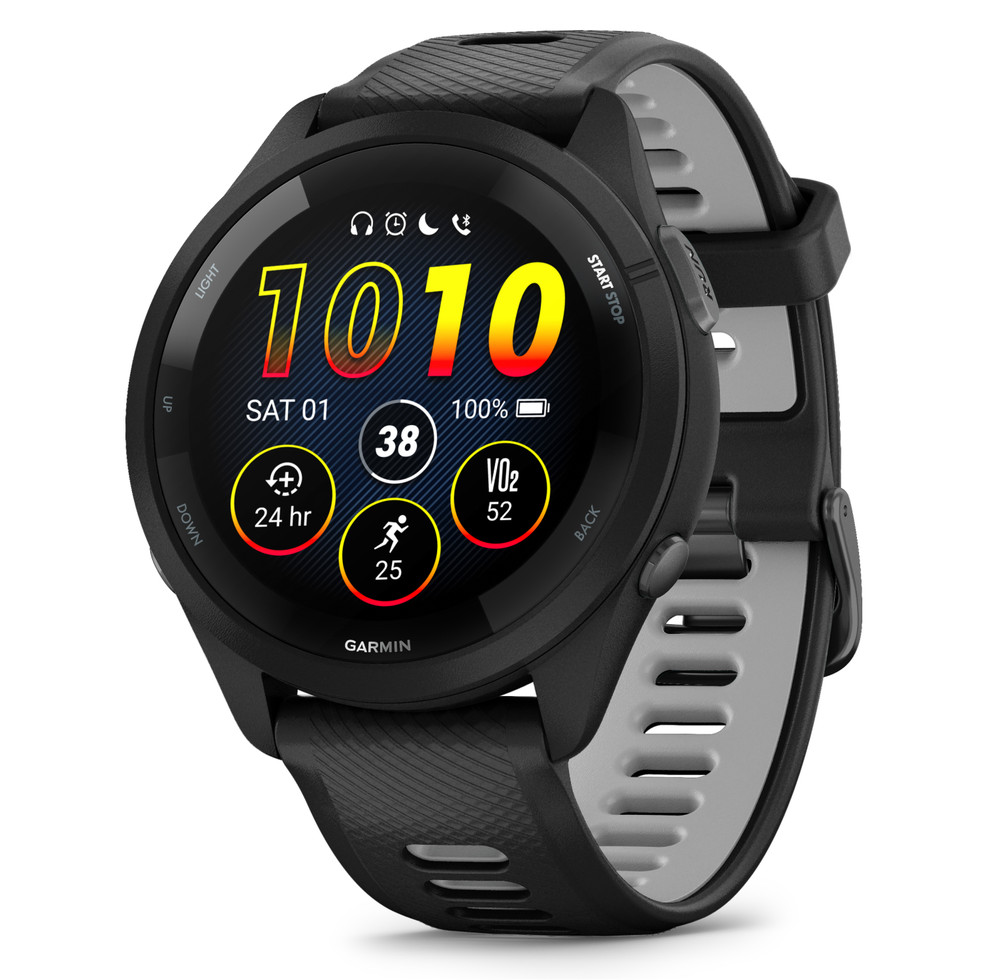 Garmin Forerunner 265 GPS Running Smartwatch AMOLED Display Black