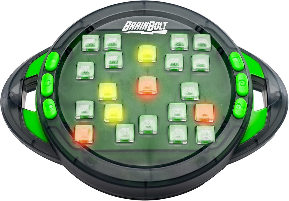 Brainbolt - Handheld Memory Game with Light and Sound, Electronic Brain Games, S