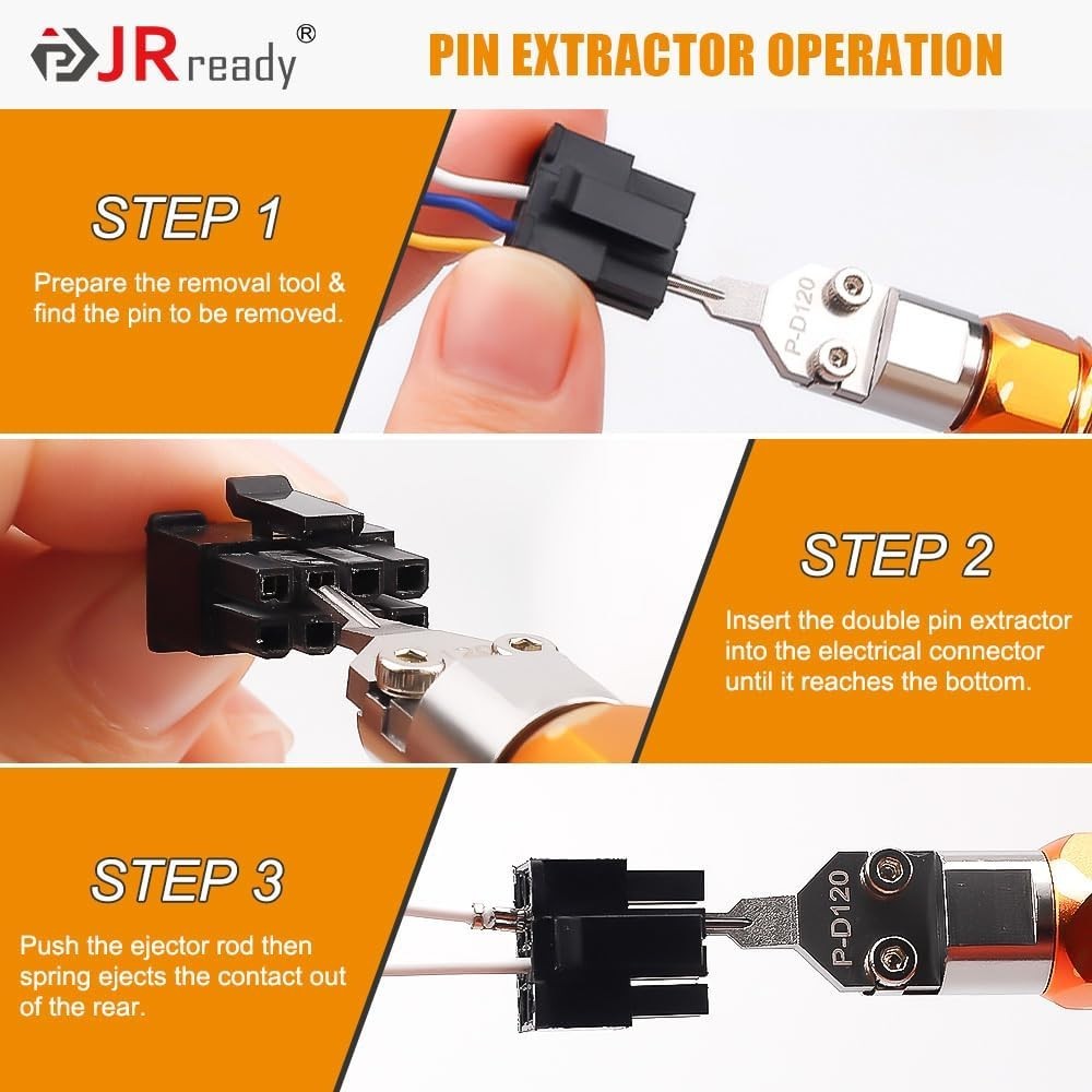 2Pcs Molex Pin Extractors Microfit Remover Terminal Release Tool Kit for Mole...