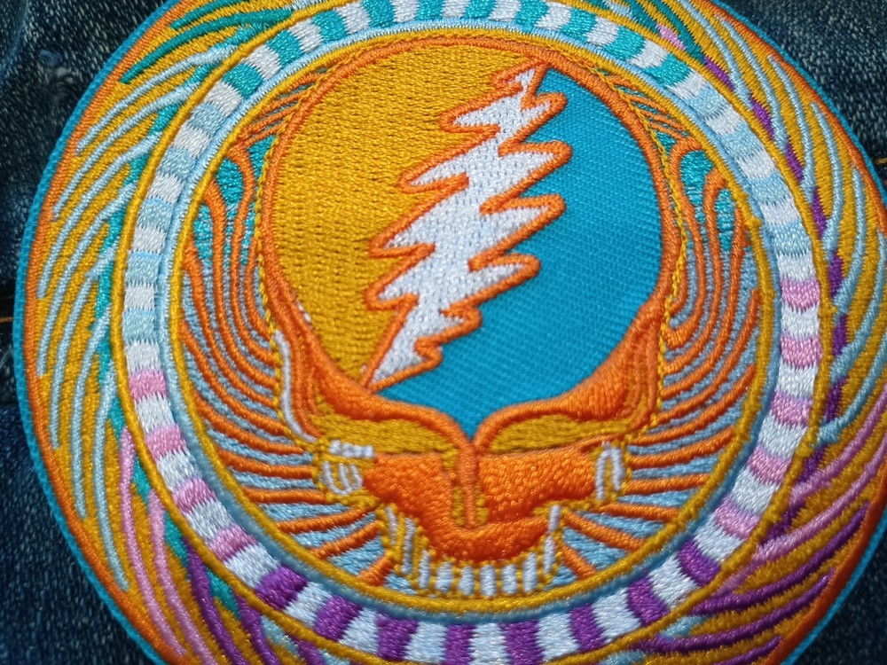 Grateful Dead Sunburst 3.25 Inch Iron On Patch