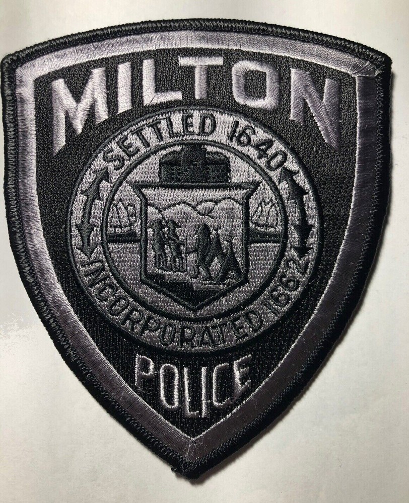 Milton Massachusetts non shield shape patch