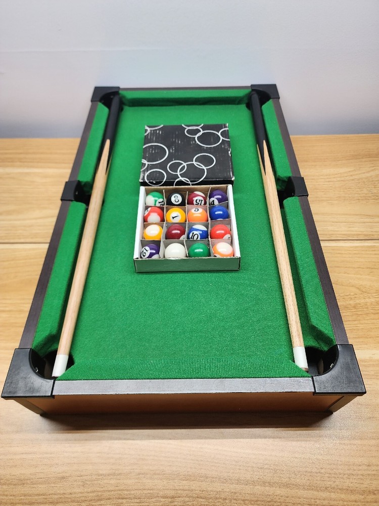 Just For Fun Tabletop Billiards Pool Complete In Box