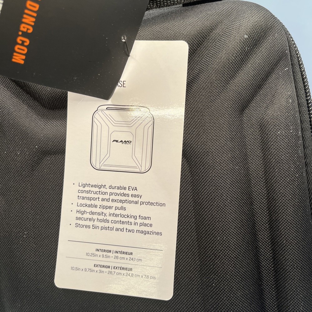 Plano Stealth EVA Single Pistol Soft Case Black