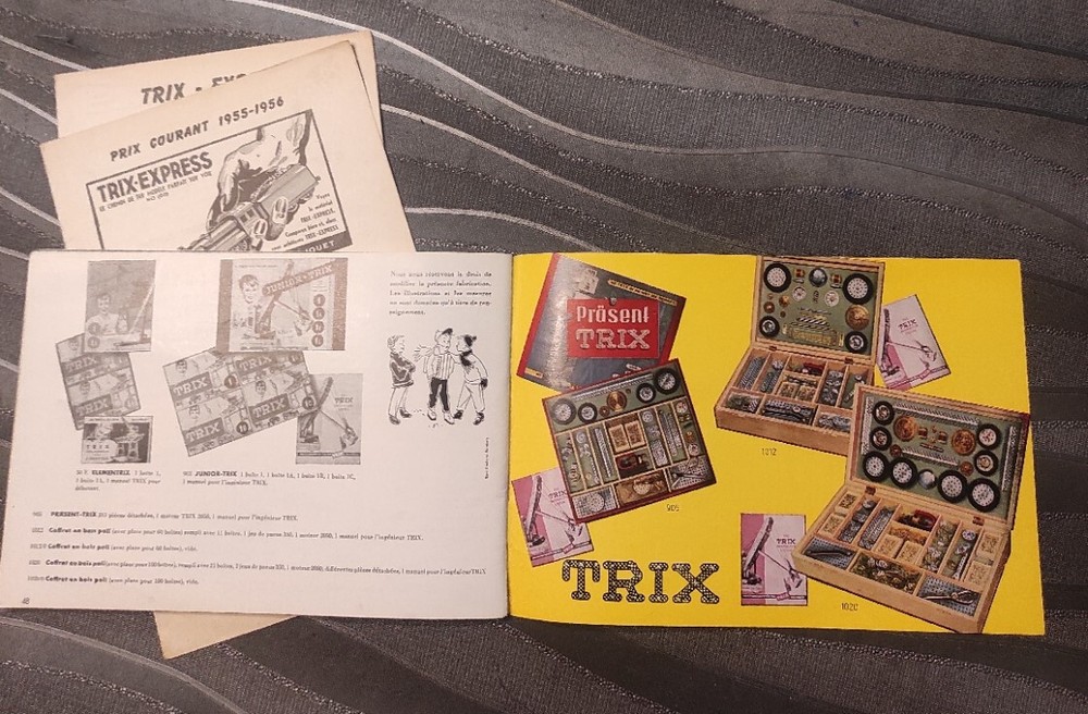 1955 TRIX EXPRESS catalogue + model railroad HO train tariff