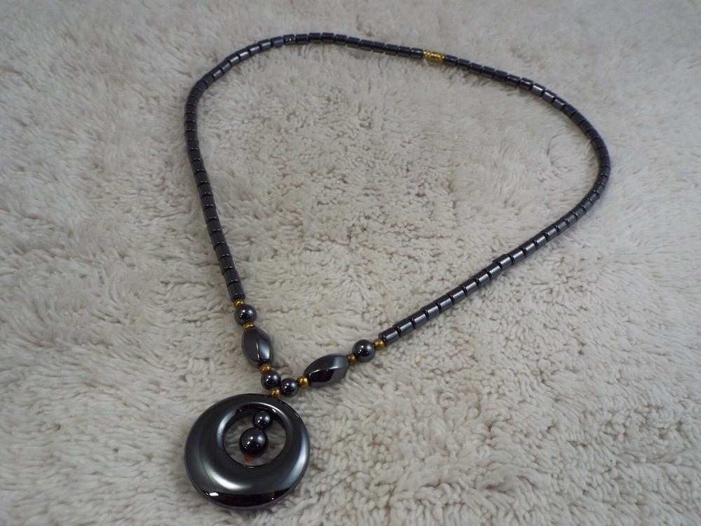 Hematite Pendant Necklace (D2)