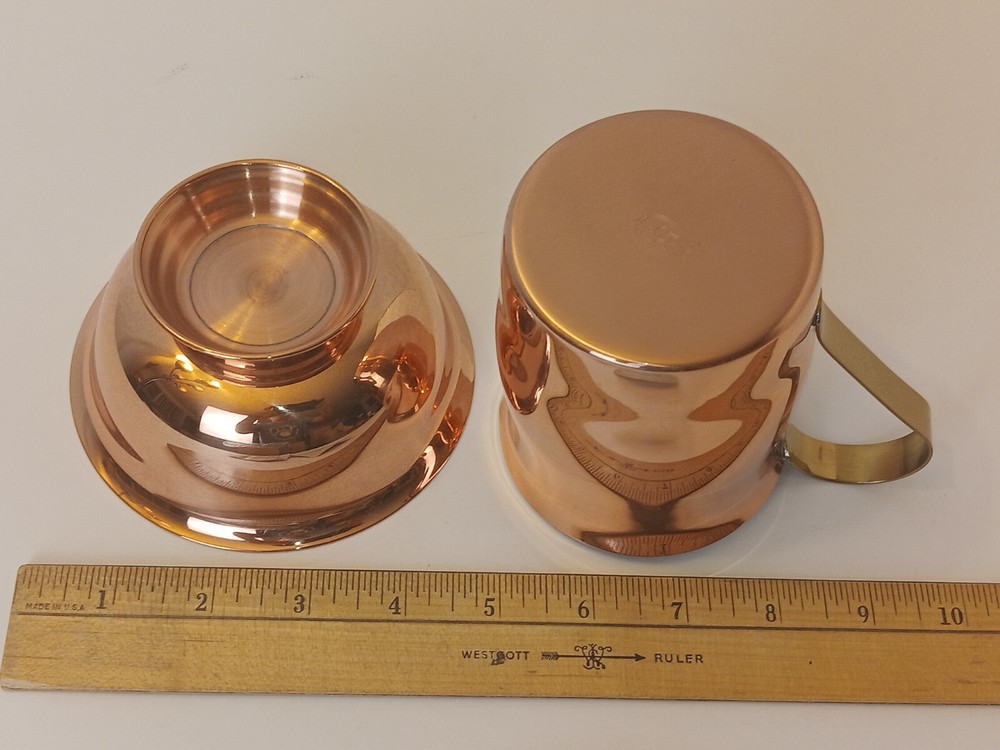 Coppercraft Guild Creamer + Sugar Bowl