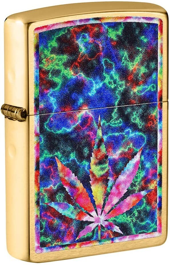 Zippo Psychedelic Brushed Brass 49398