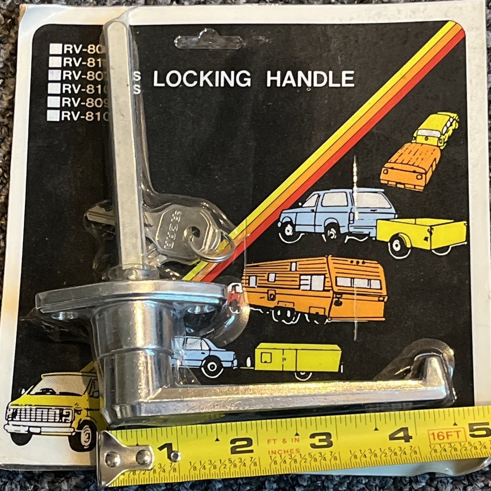 Acar Chrome Locking L Handle with Keys