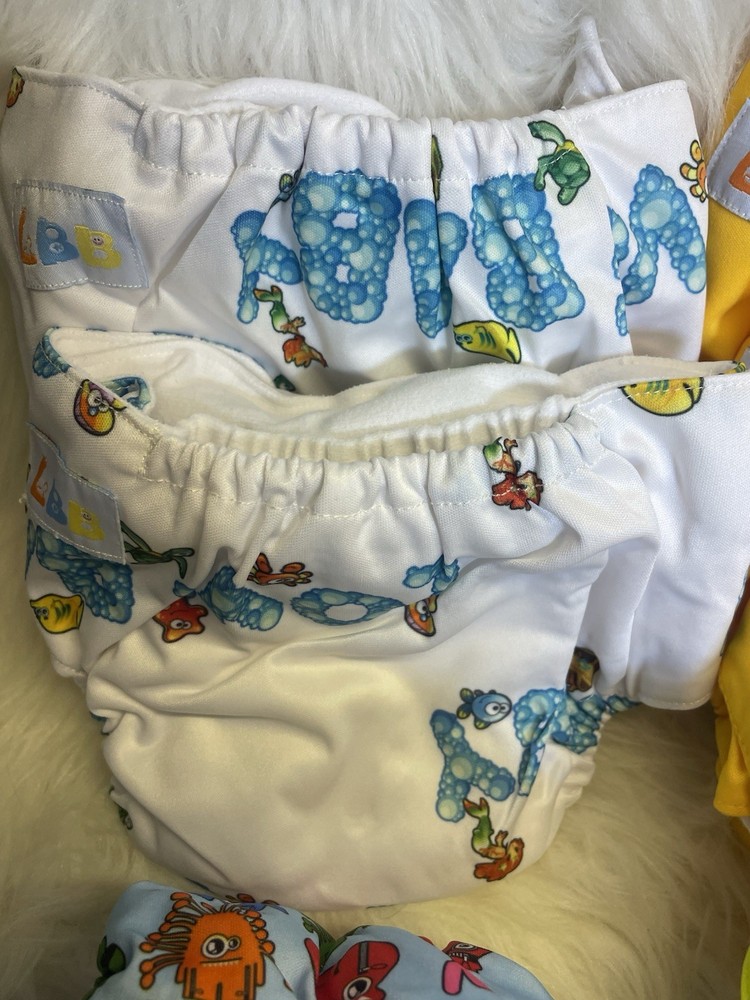 Cloth Diaper Wrap Bundle - 22 Covers - 34 Inserts - LBB Brand - New