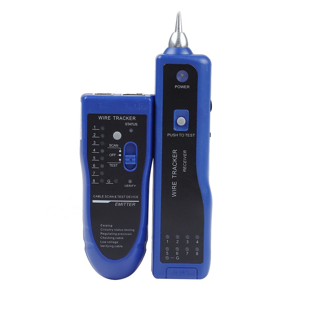 Handheld Rapid LAN Network Cable Tester Line Finder Wire Tracker Tool 1 Blue