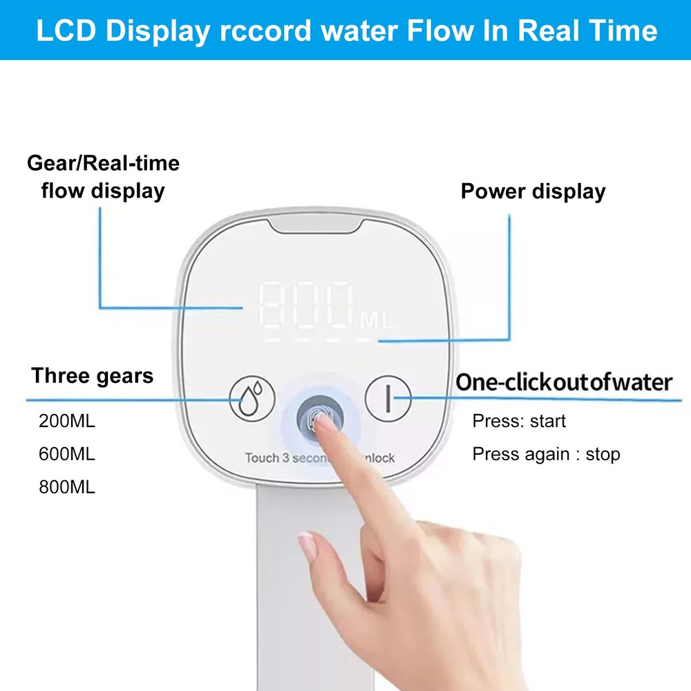 Water Bottle Switch Pump Electric Automatic Universal Jug Dispenser 5 Gallon USB