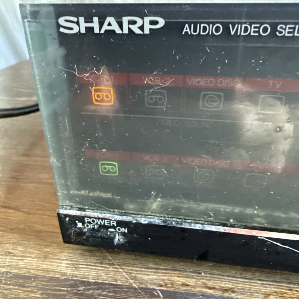 Vintage Sharp Audio Video Selector AD-207 Power Tested Only