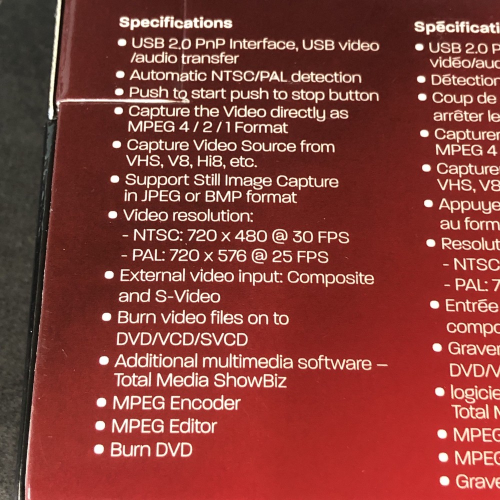 Diamond VC500 One Touch Video Capture Device USB 2.0 - New Open Box