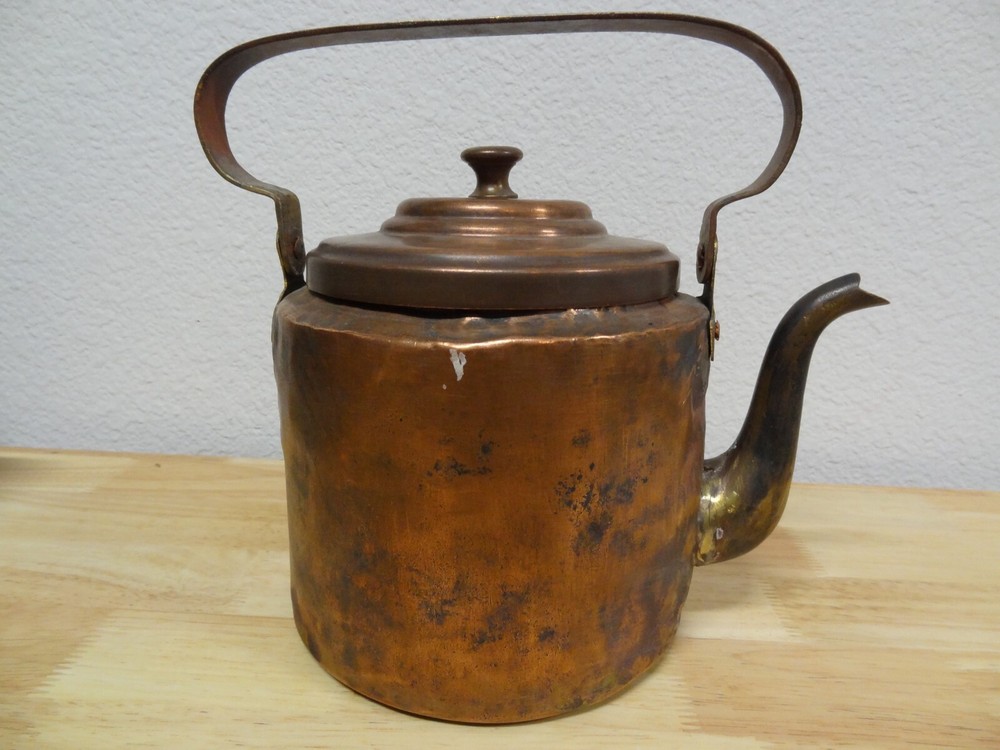 VINTAGE RUSSIAN COPPER POT KETTLE