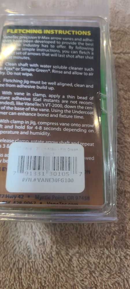 Vane Tech Fletchings