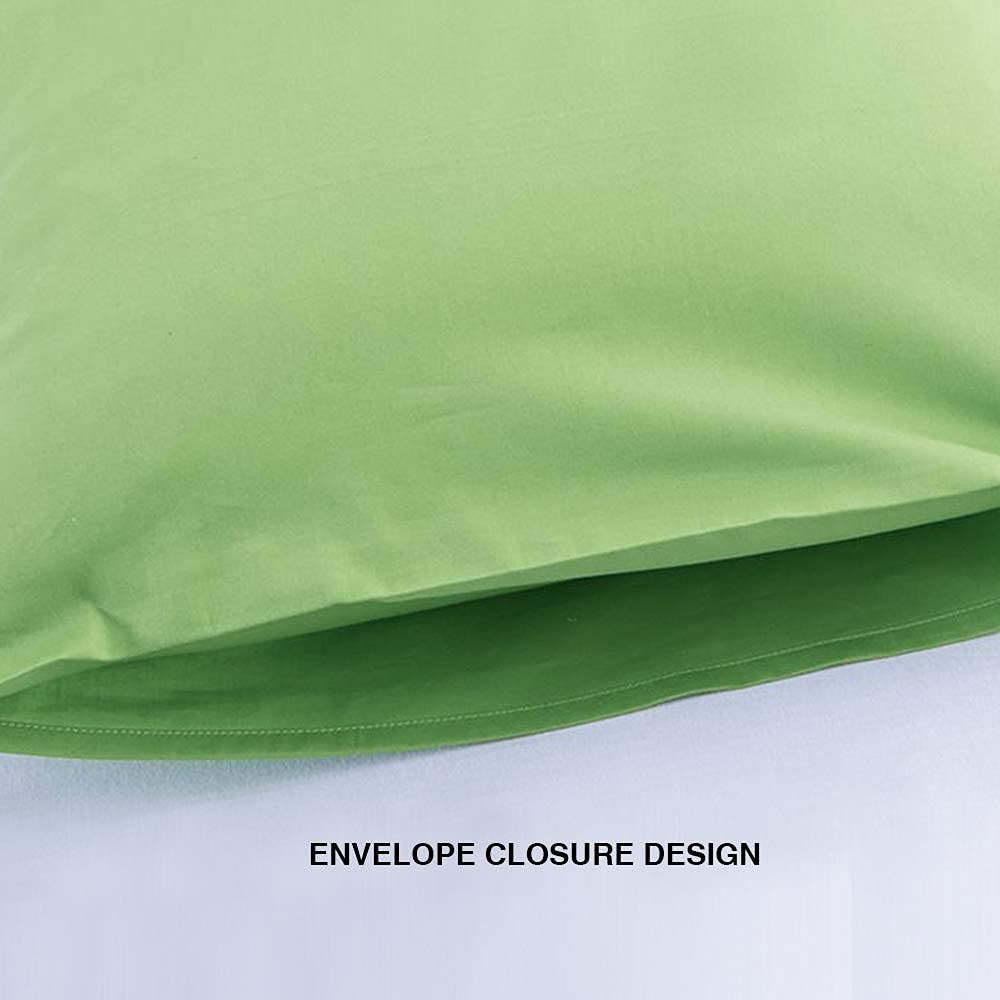 Microfiber King Pillowcases, Fade Resistant, 2 Pack, Green