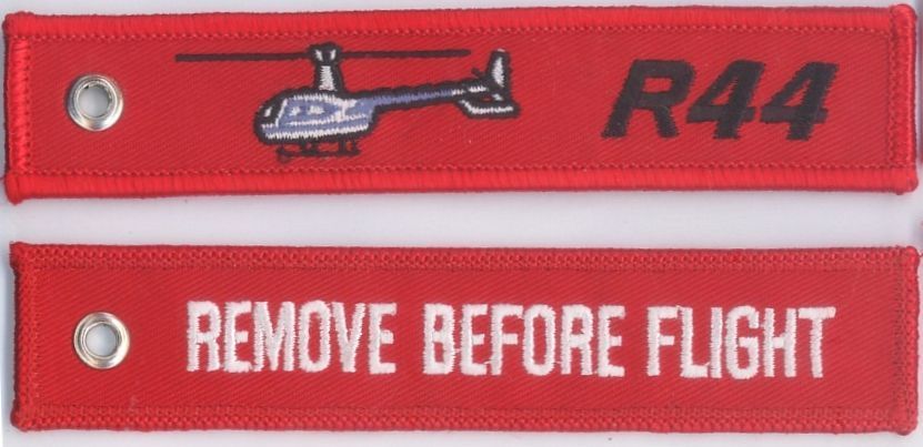 ROBINSON R44 HELICOPTER "REMOVE" KEYCHAIN  - KEY044