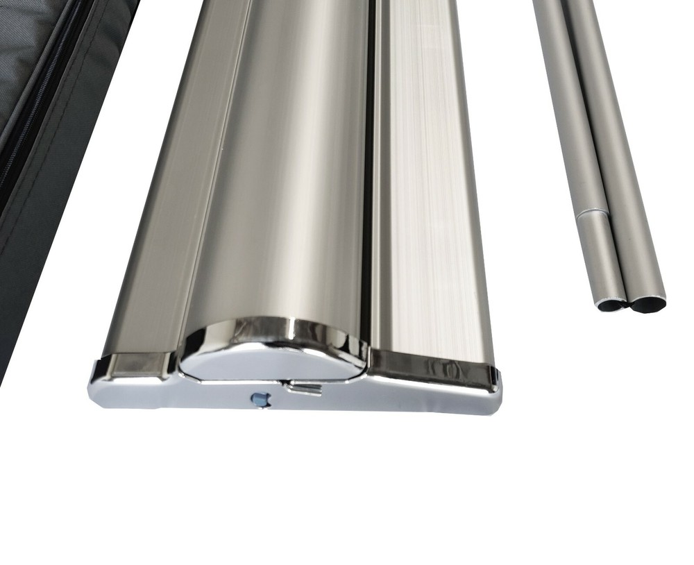 2 PCS 33" × (60-86)" SD Retractable Roll Up Banner Show Display Reusable