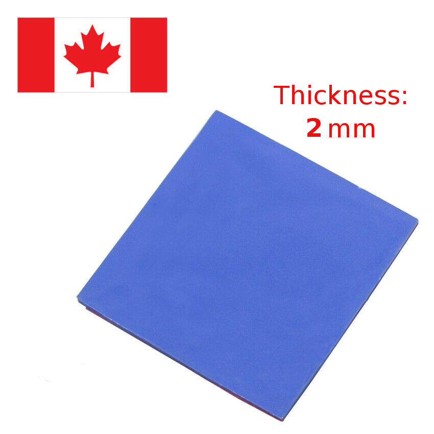 2mm thick  Heatsink Thermal Conductive Silicone Pad for GPU CPU. Canada