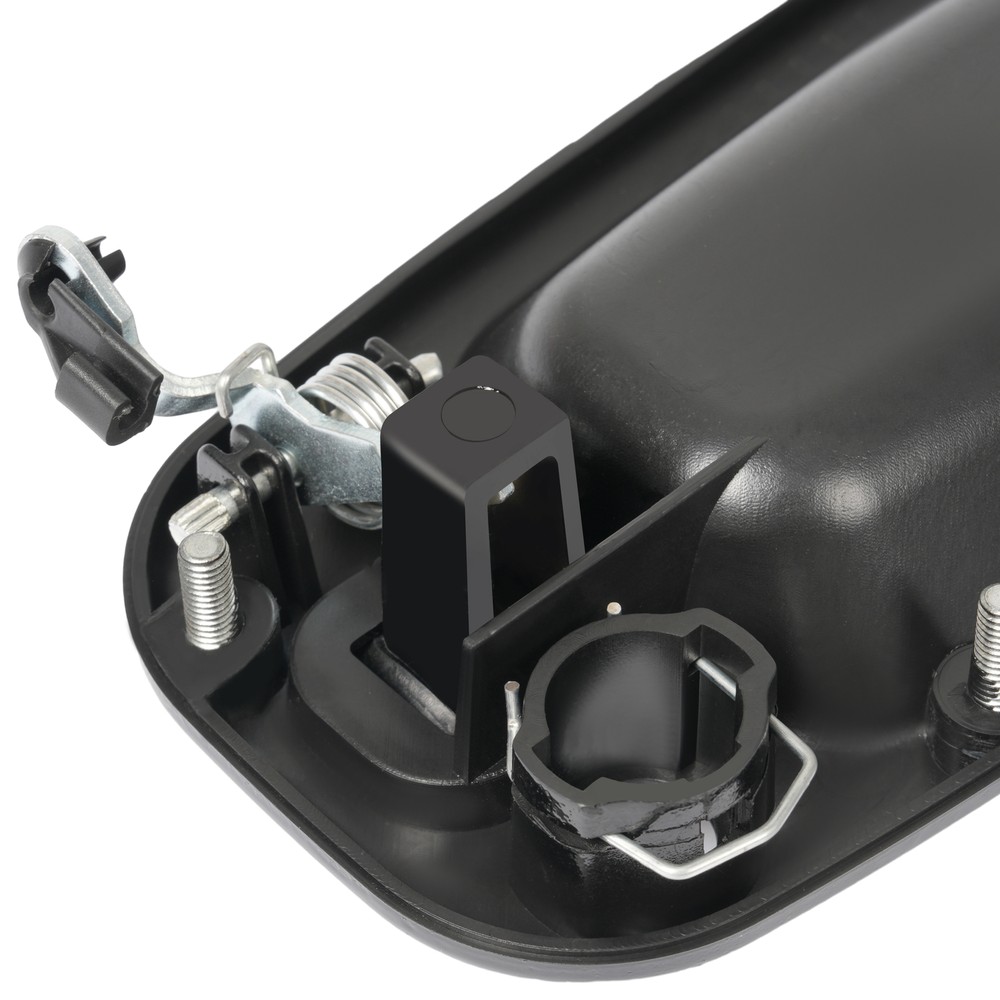 2Pc Front Outer Door Handle Set For 1999-2007 Chevy Silverado 1500 Glossy Black