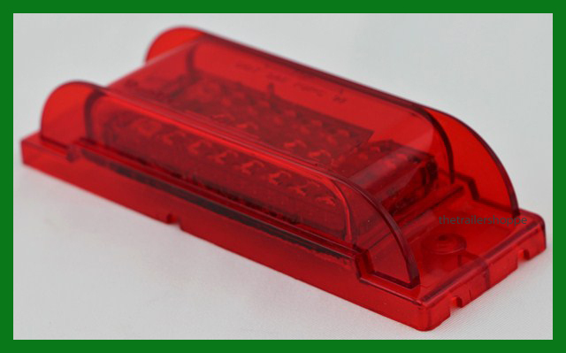 Rectangular 20 LED Red 2 X 6 Marker Light Surface Mount Truck-lite 21280R