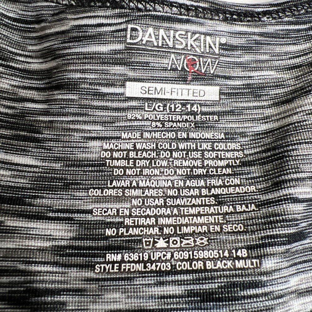 Danskin Now Workout Top. Size Large 12-14 #121