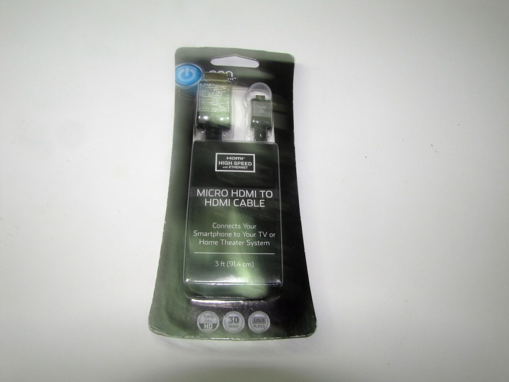 Onn. Mini and Micro HDMI to HDMI cable