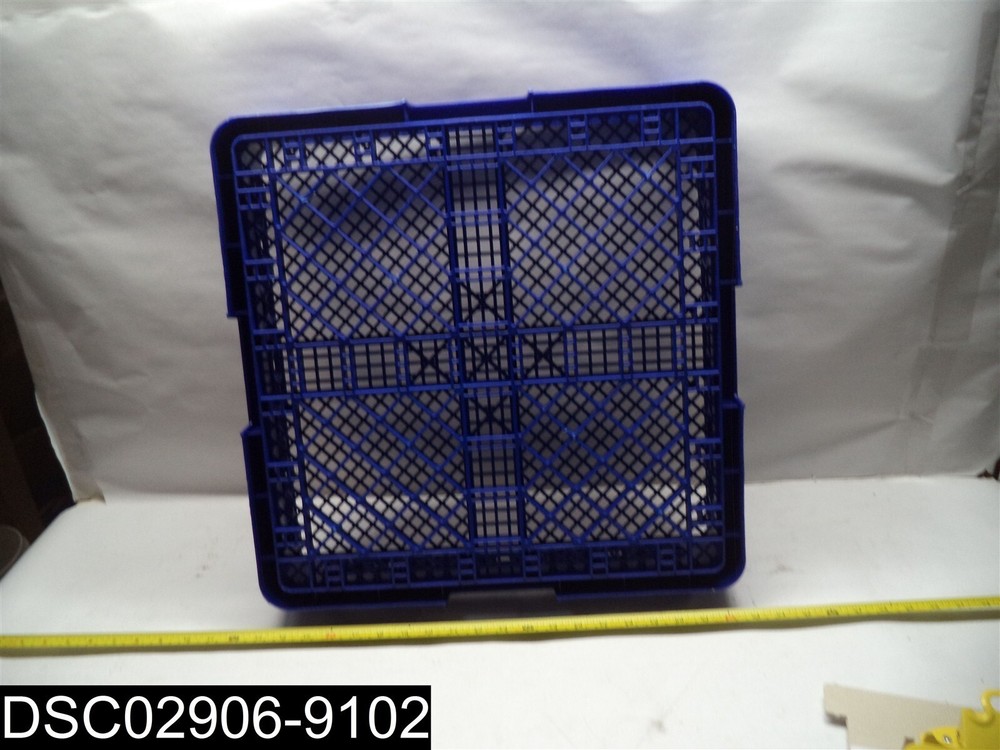 1705474 Sysco Blue Combination Flatware Rack