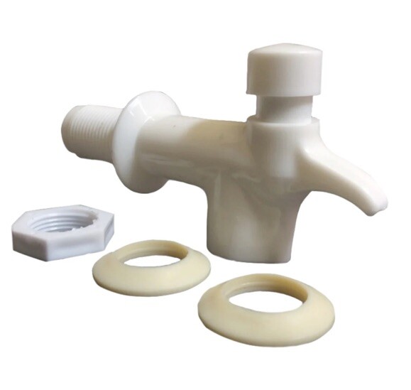 Replacement Water Spigot Faucet Reid Valve Dispenser White Aqua H2O Jug 3/4" New