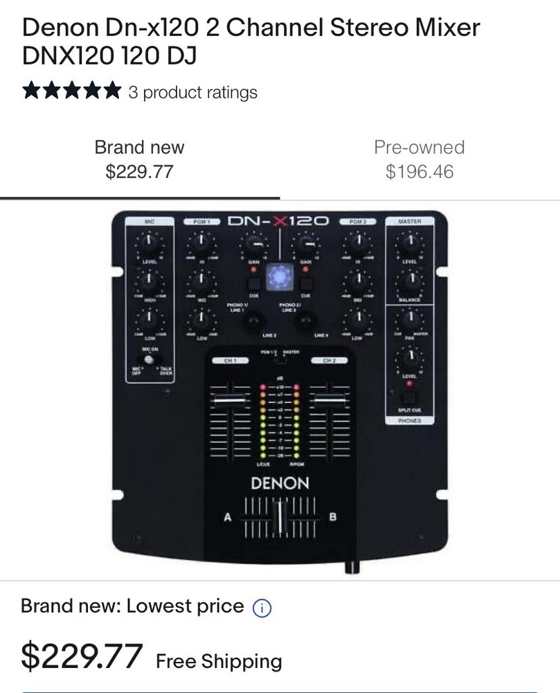 Denon Mixer & Turntable